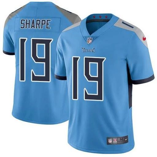 Men Tennessee Titans #19 Tajae Sharpe Nike Light Blue Vapor Limited NFL Jersey